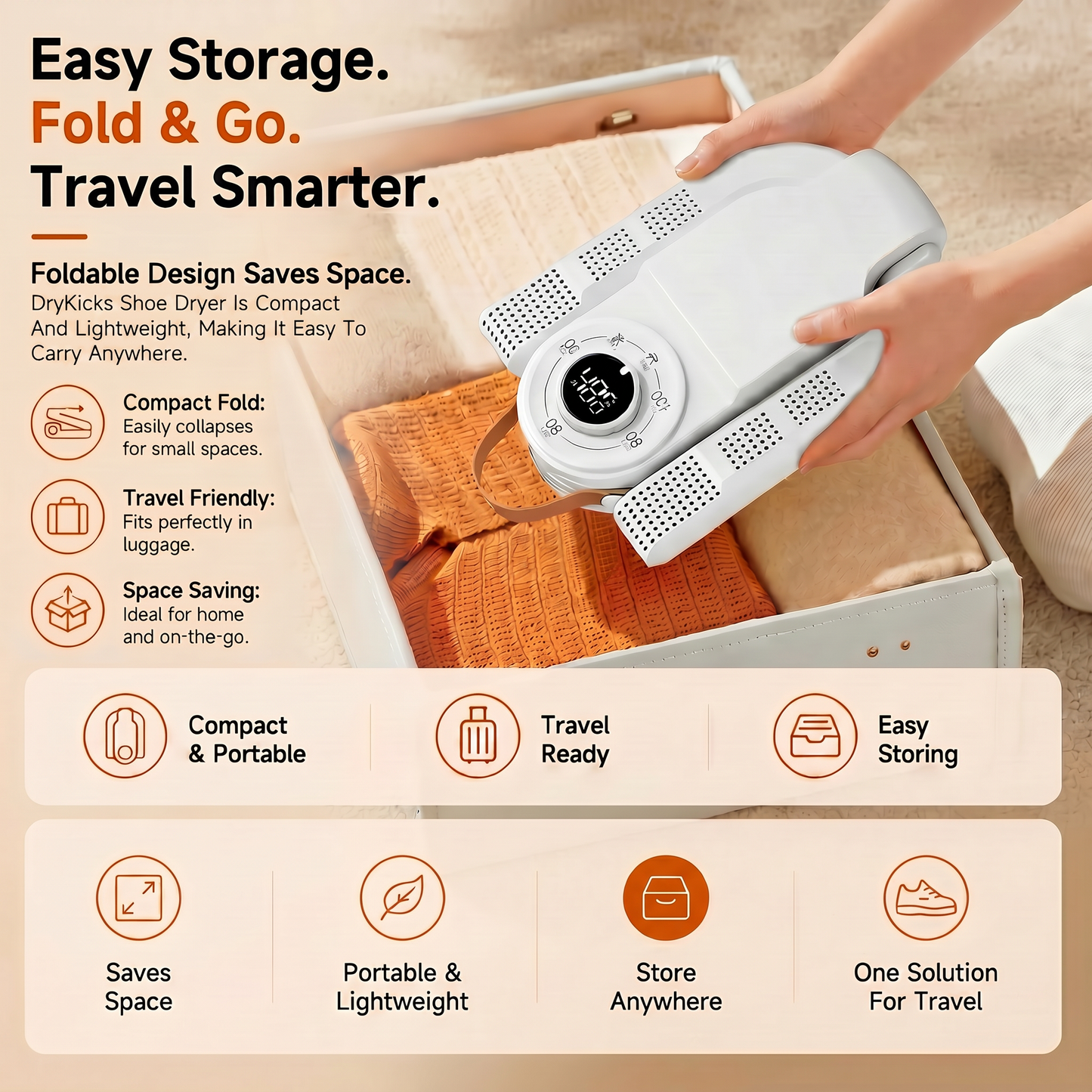 DryKicks Intelligent Timer Shoe Dryer Deodorizer