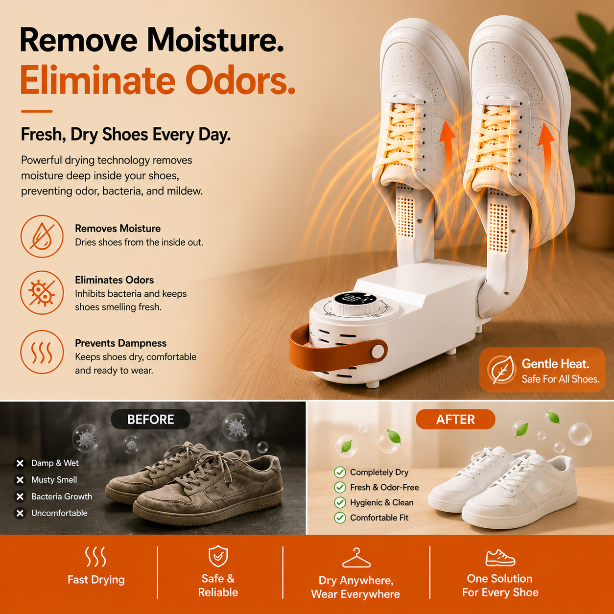 DryKicks Intelligent Timer Shoe Dryer Deodorizer
